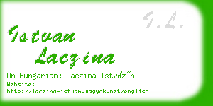 istvan laczina business card